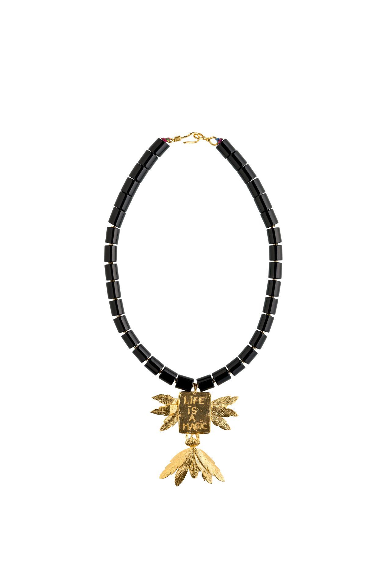 LIFE IS A MAGIC LAPİS KOLYE