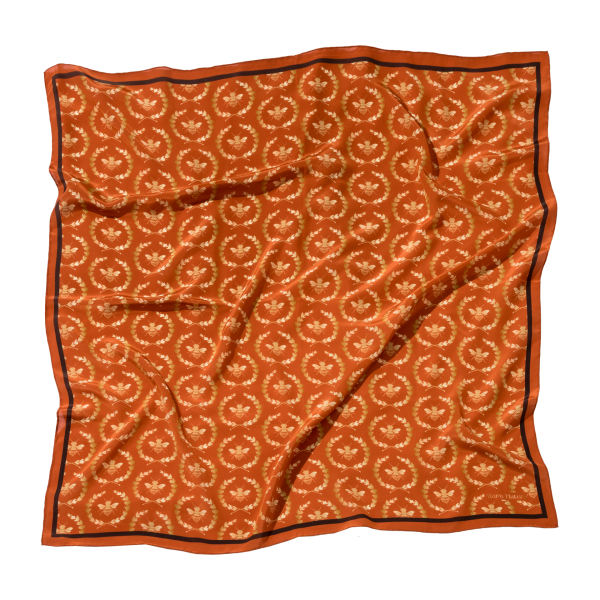 MONO MARA ORANGE İPEK EŞARP - 105 X 105 CM
