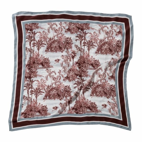 Toile de Jouy Jackie - 105 x 105 cm İpek Şal