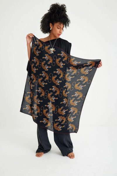 PANTHERA İPEK EŞARP - 105 x 105 CM