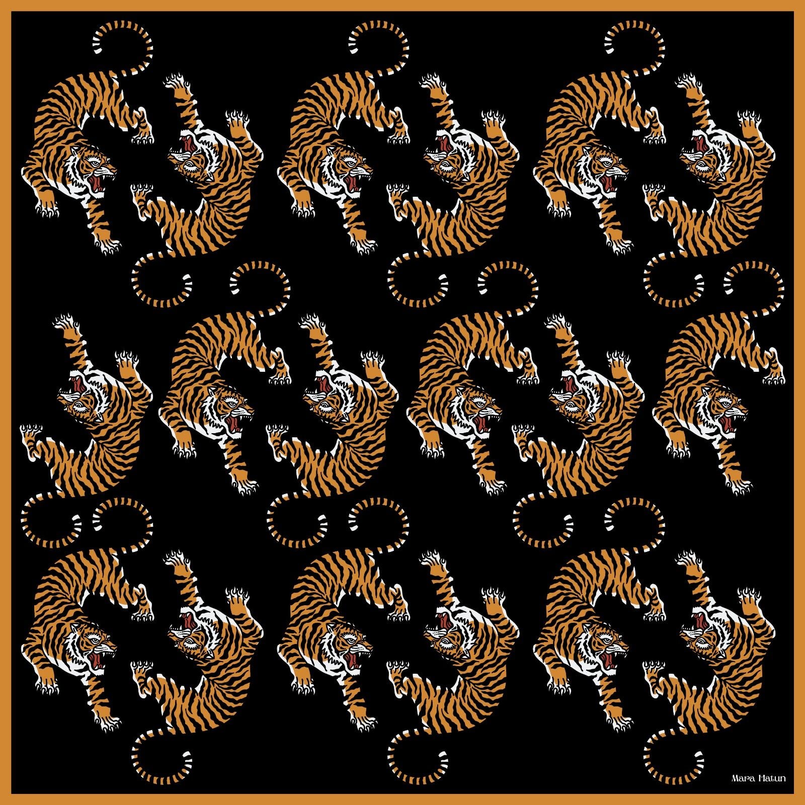 PANTHERA İPEK EŞARP - 105 x 105 CM