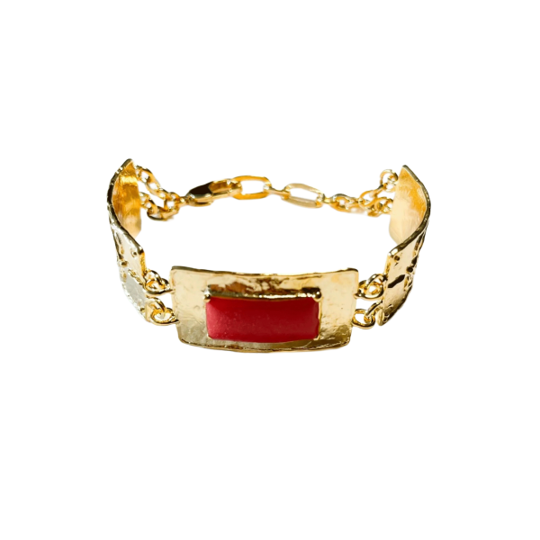 NEFERTITI BİLEKLİK, TURUNCU MİNELİ