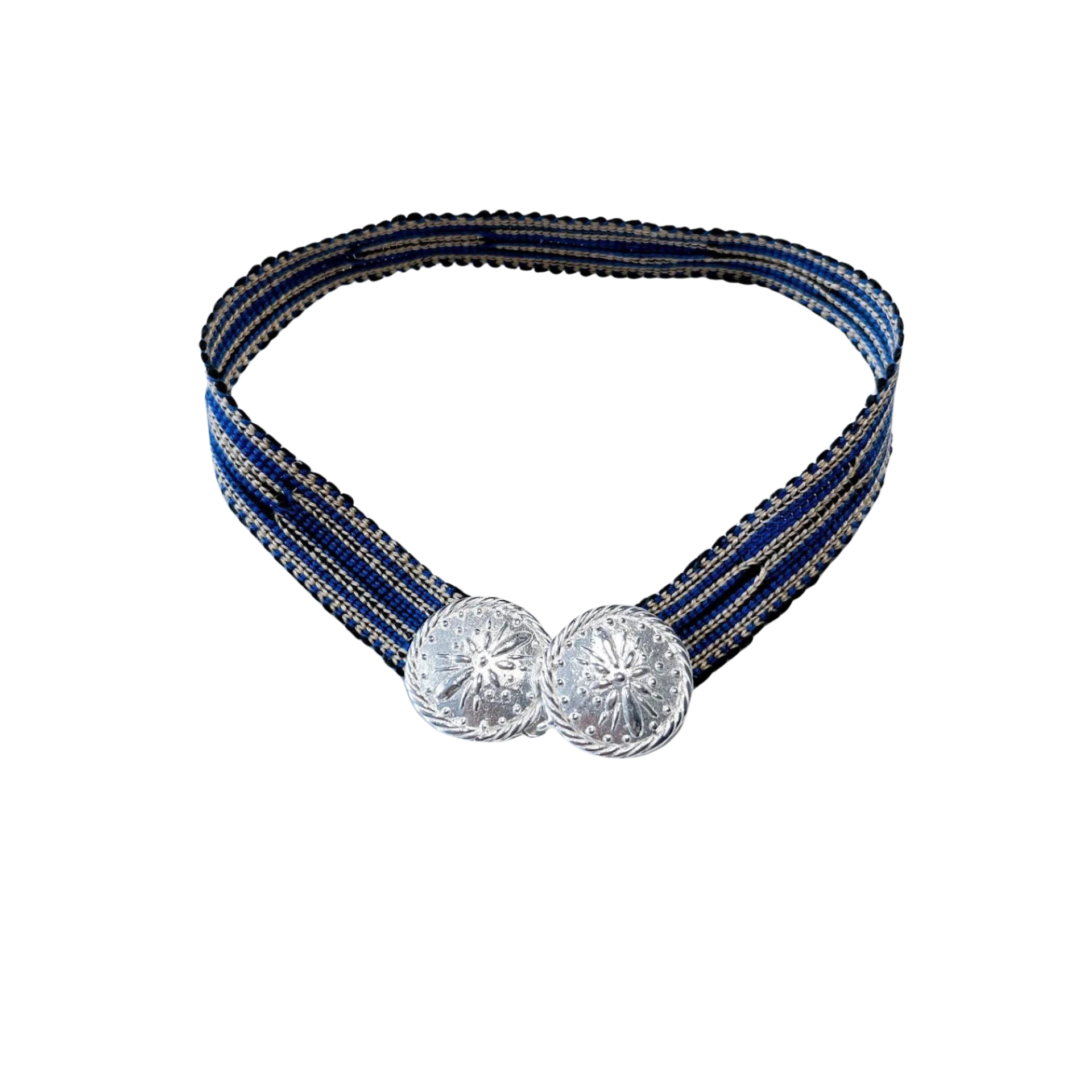 ANATOLIA BLOOM GÜMÜŞ KOLYE BİLEKLİK LACİVERT