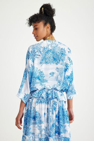 TOILE DE JOUY AZURE TOP S