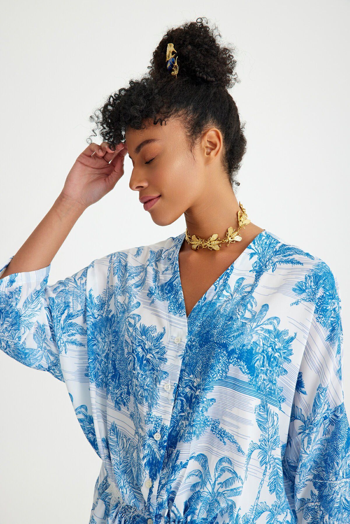 TOILE DE JOUY AZURE TOP S