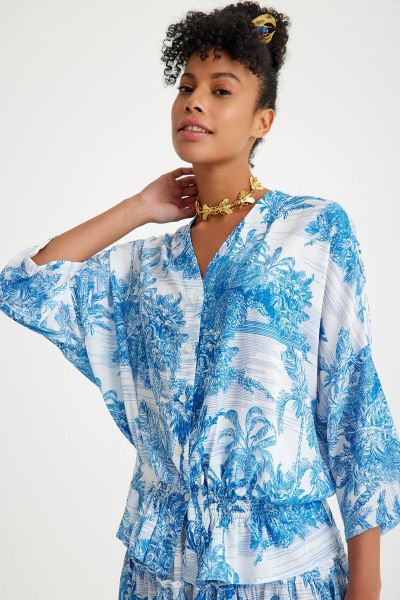 TOILE DE JOUY AZURE TOP S
