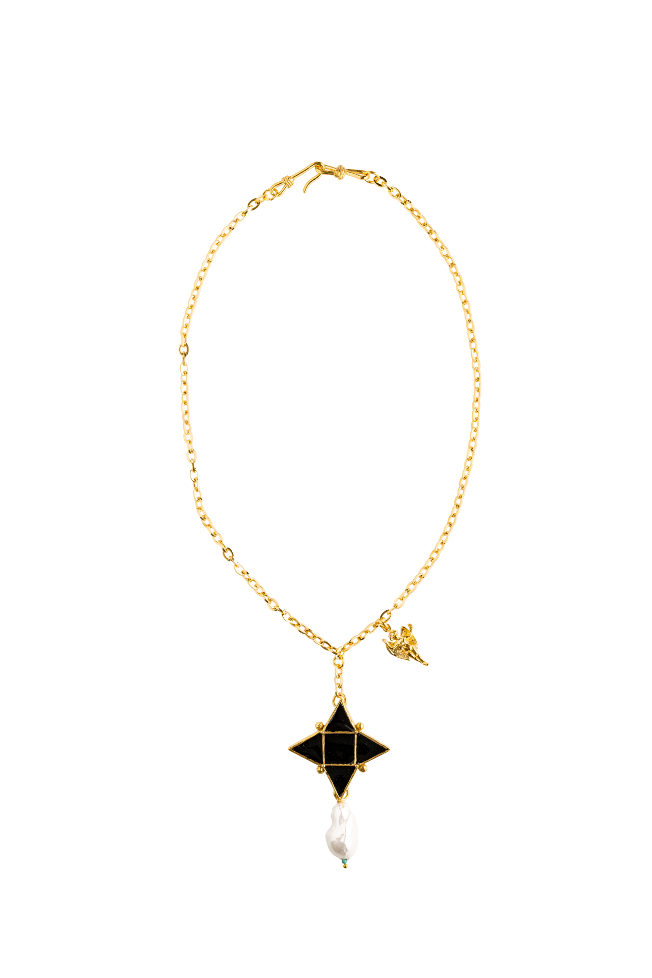 BAROQUE BLACK NERO STAR KOLYE