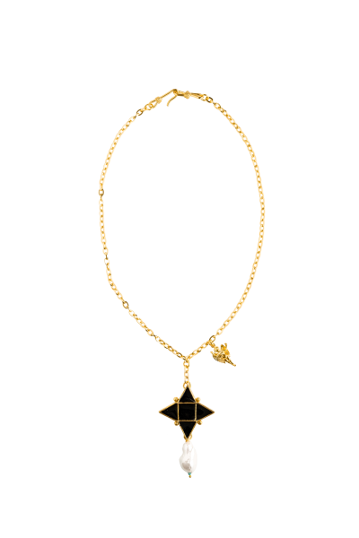 BAROQUE BLACK NERO STAR KOLYE