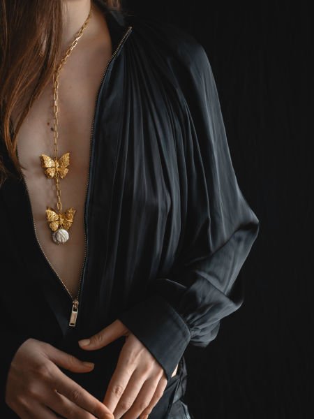 BAROQUE BUTTERFLY KOLYE