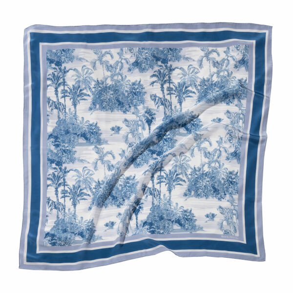 TOILE DE JOUY AZURE - 140 x 140 CM İPEK ŞAL