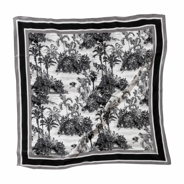TOILE DE JOUY FUME BLANC İPEK ŞAL - 140 X 140 CM
