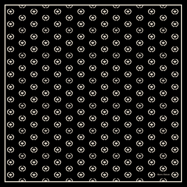 MONO MARA NERO EŞARP - 140 x 140 cm