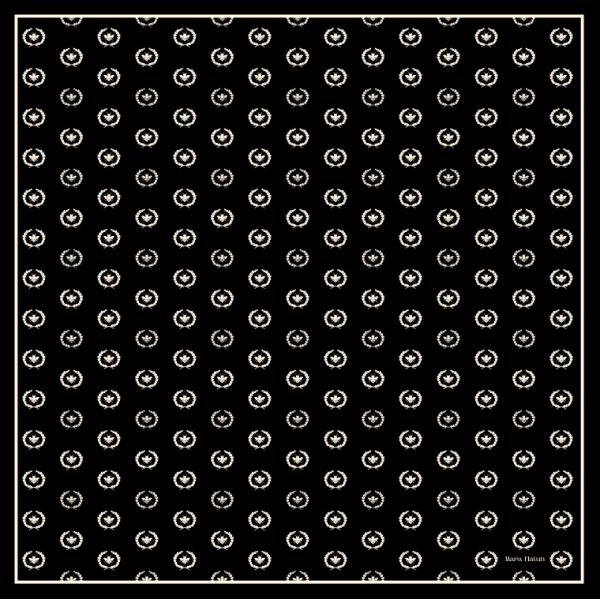 MONO MARA NERO EŞARP - 140 x 140 cm