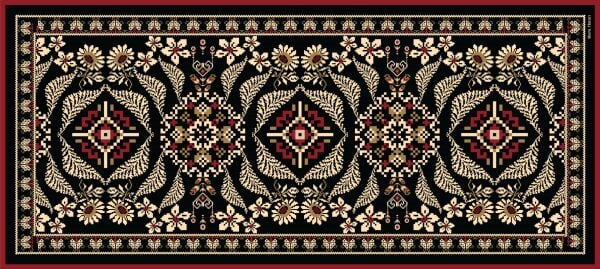 ETHNIC YÜN FULAR - 90 x 200 cm