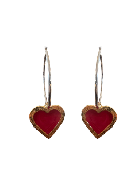 BIG LOVE GÜMÜŞ HALKA KÜPE