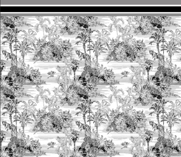TOILE DE JOUY FUME BLACK PAREO - 160 x 140 CM İPEK PAMUK