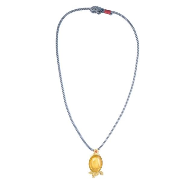 DEMETER YELLOW QUARTZ KOLYE