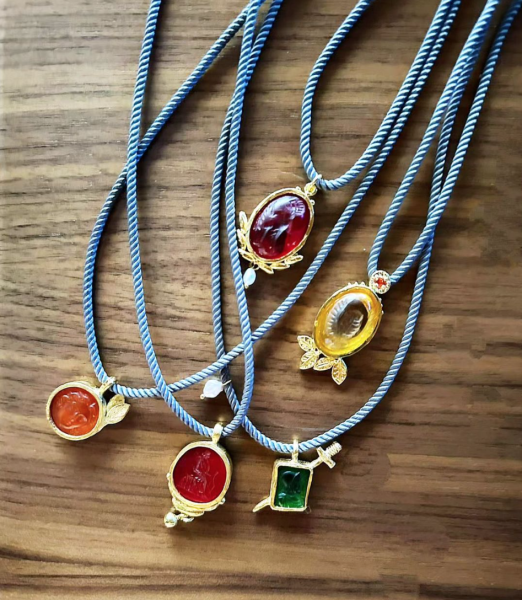 EAGLE EYE RUBY QUARTZ KOLYE