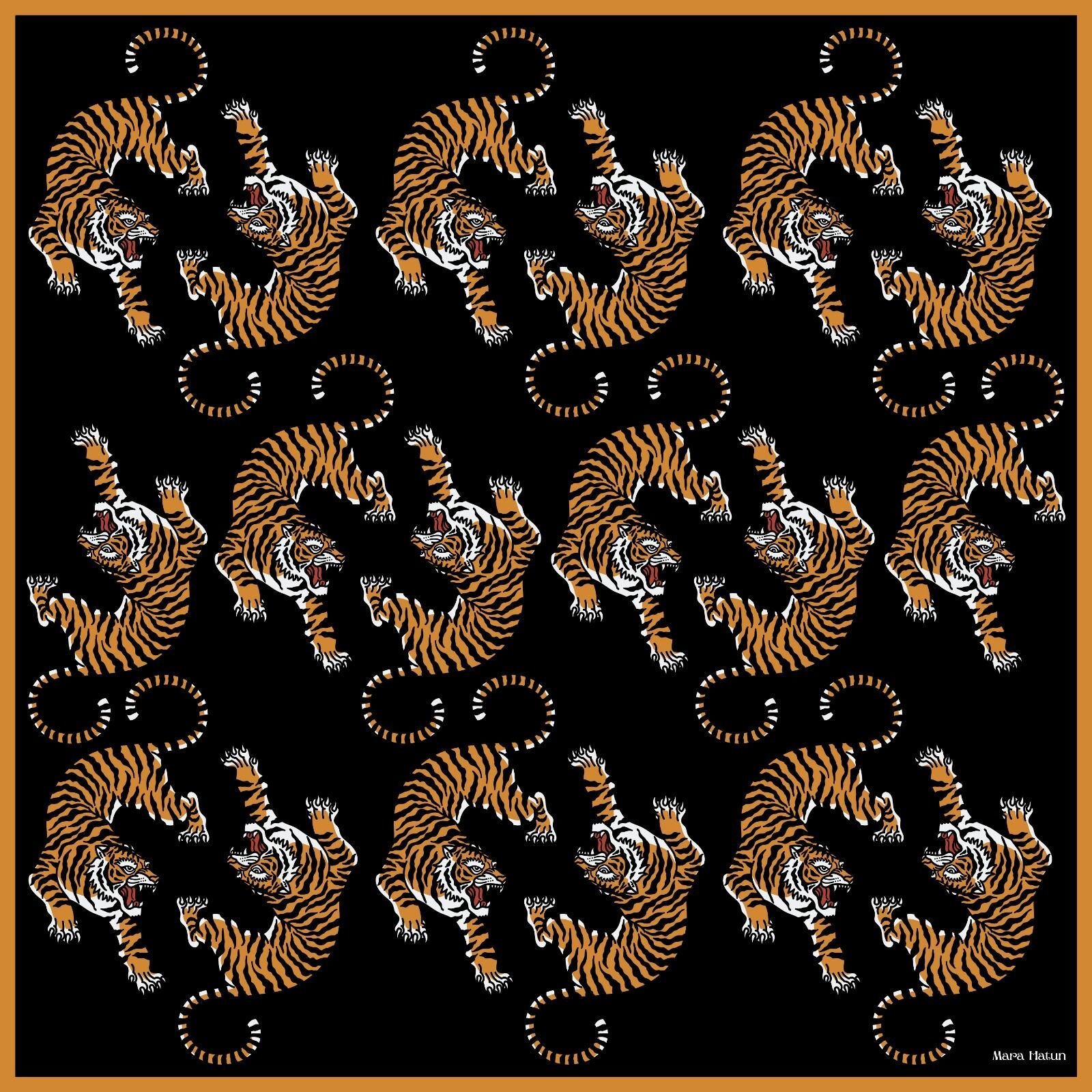 PANTHERA İPEK ŞAL - EŞARP 140 x 140 CM