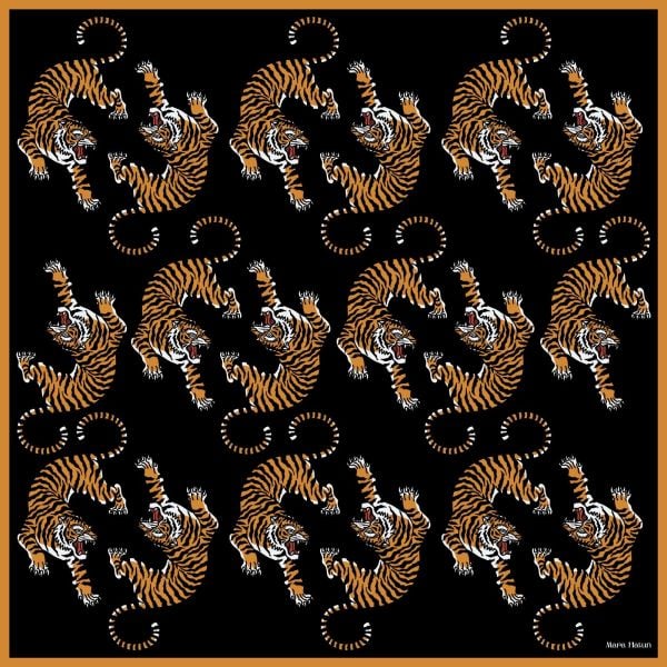 PANTHERA İPEK ŞAL - EŞARP 140 x 140 CM