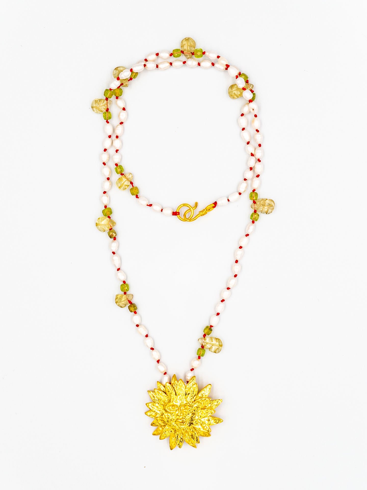 APOLLO PEARL PERIDOT KOLYE