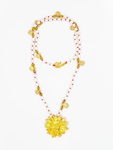 APOLLO PEARL PERIDOT KOLYE