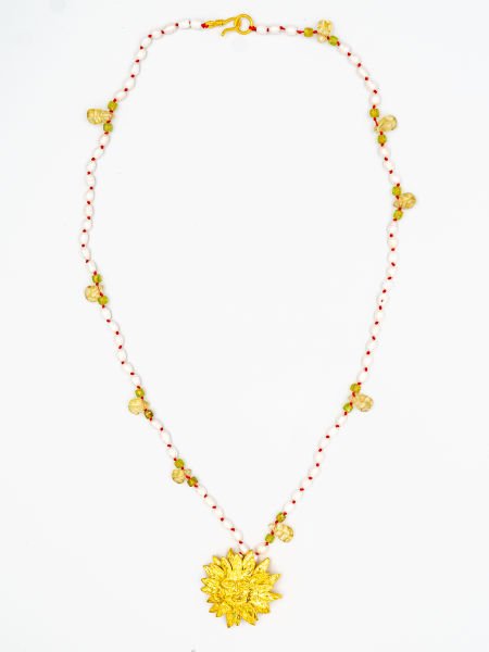 APOLLO PEARL PERIDOT KOLYE