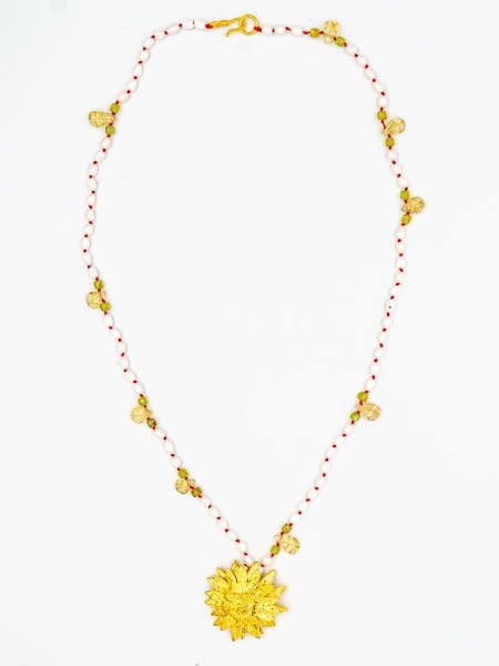 APOLLO PEARL PERIDOT KOLYE