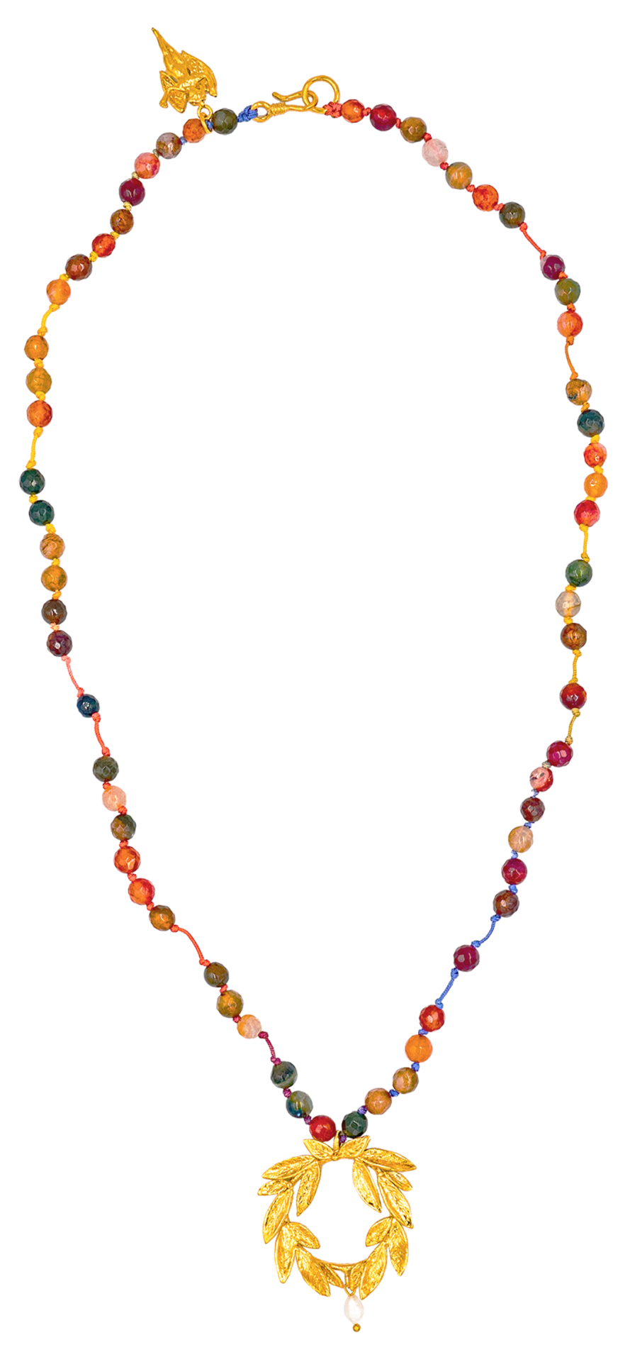 DAPHNE WREATH AGATE GEMSTONE KOLYE
