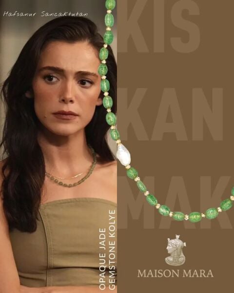 OPAQUE JADE GEMSTONE KOLYE