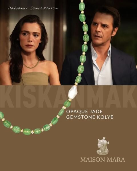 OPAQUE JADE GEMSTONE KOLYE