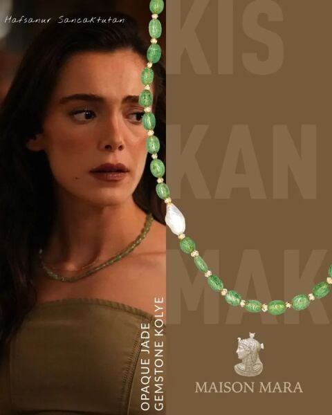 OPAQUE JADE GEMSTONE KOLYE