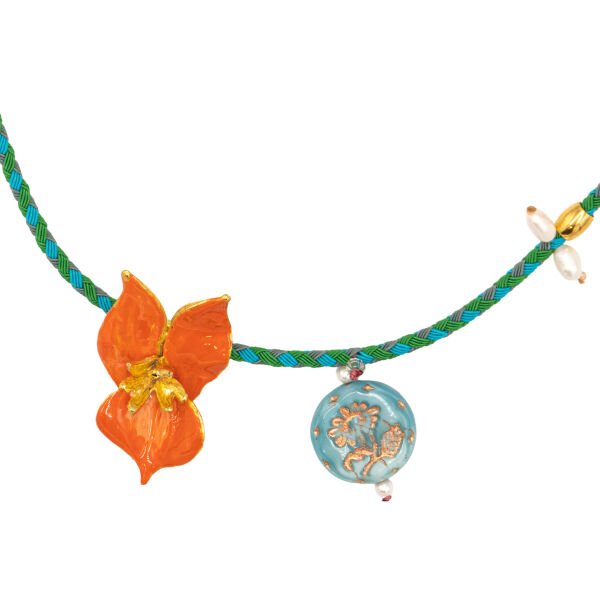 ORANGE BLOOM CHARM KOLYE
