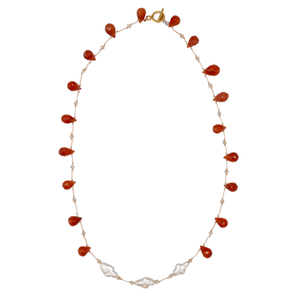 ORANGE MOON BAROQUE PEARL KOLYE
