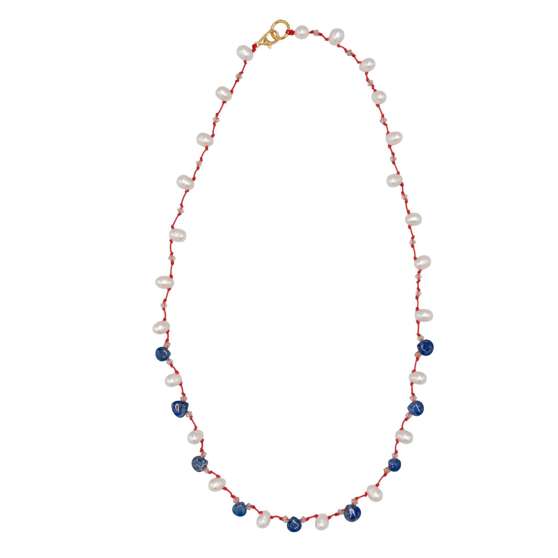BLUE PEARL GEMSTONE KOLYE