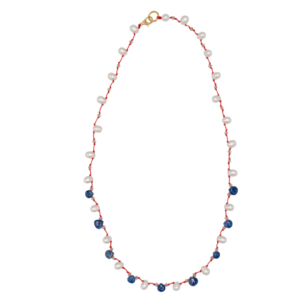 BLUE PEARL GEMSTONE KOLYE