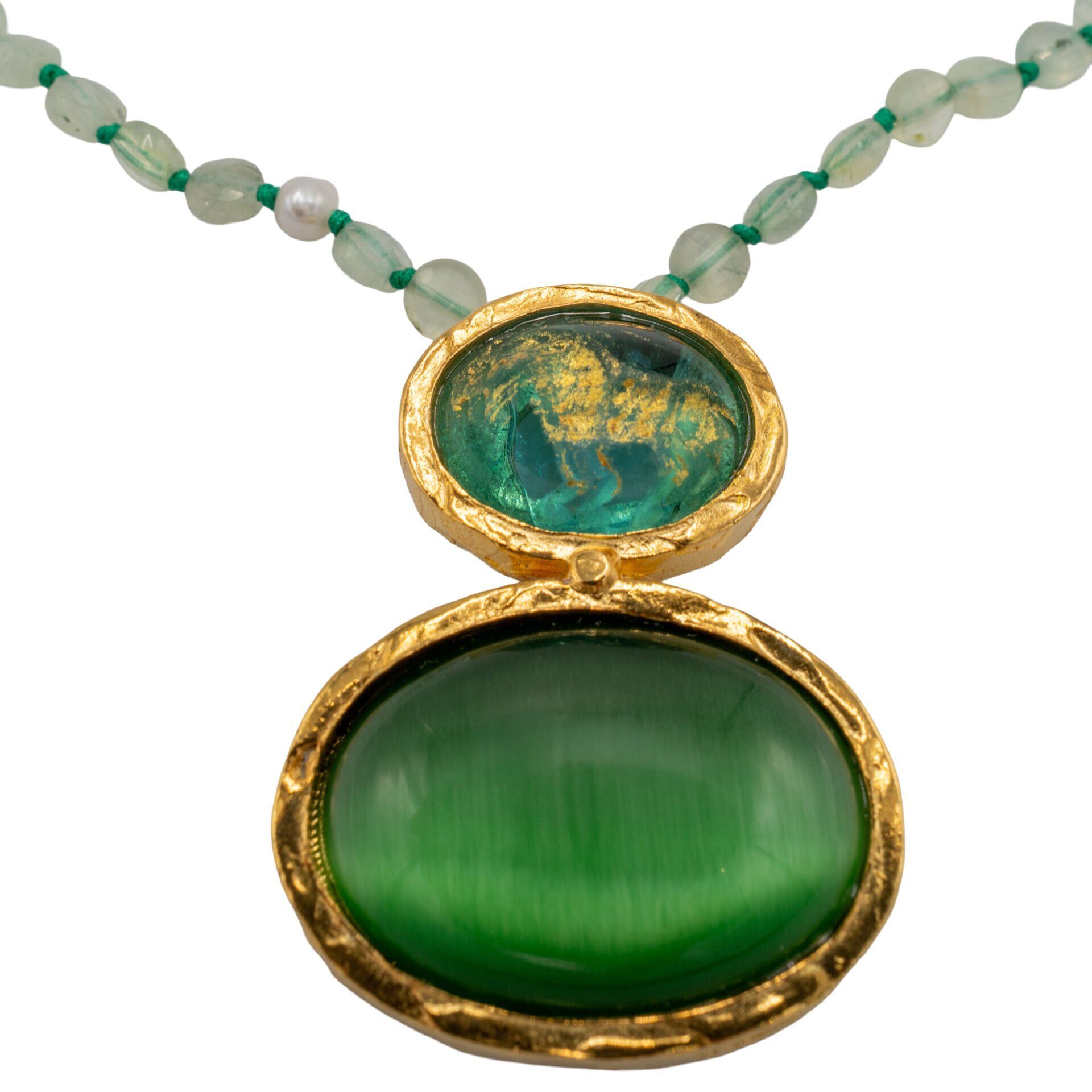 EYES ANTIQUE LAPİS KOLYE, YEŞİL