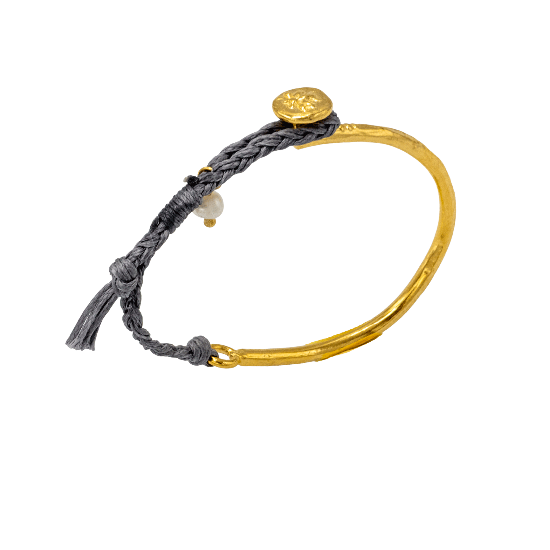 Wish Bileklik, Antrasit Renk İpli ve İncili