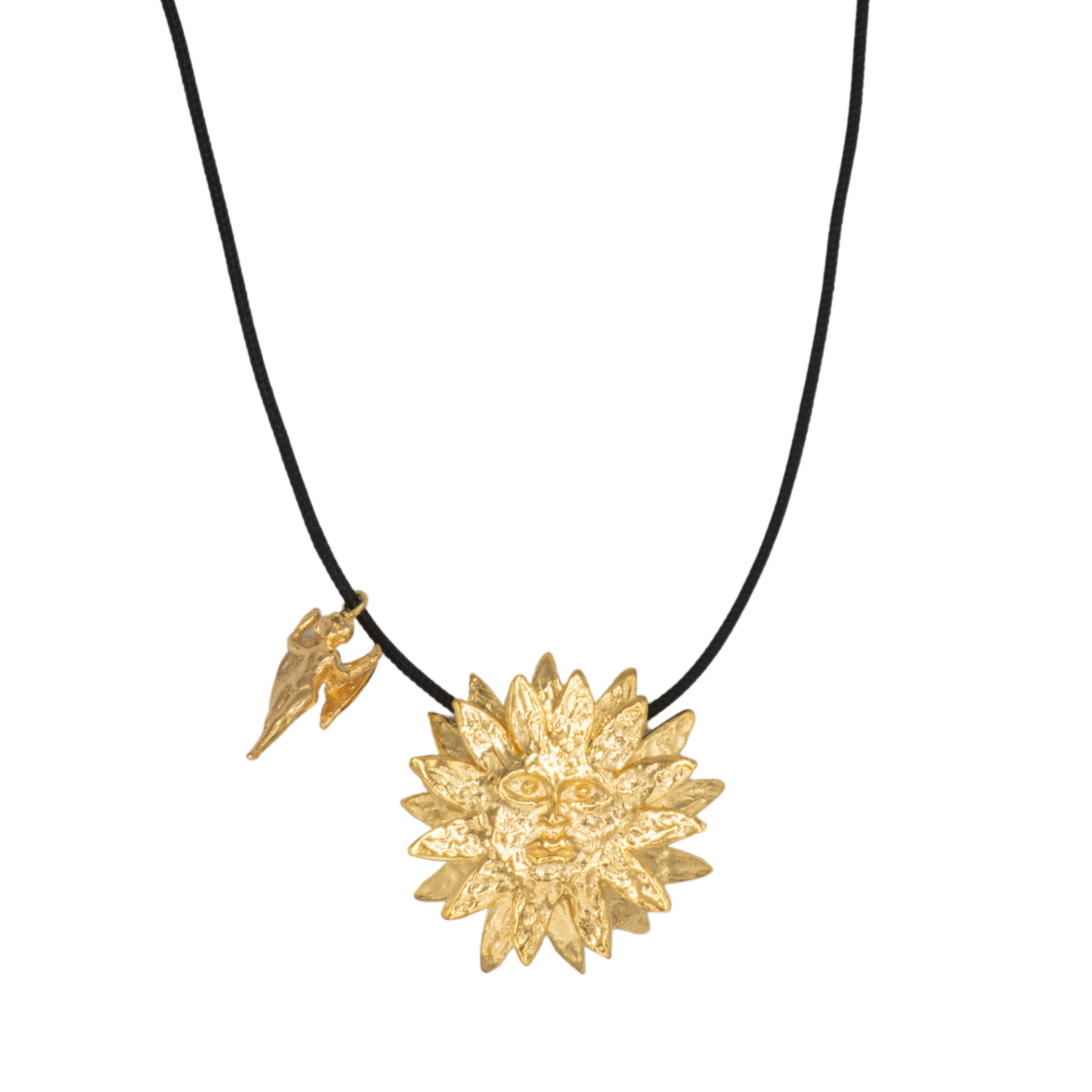 Apollo İpli Kolye, Siyah