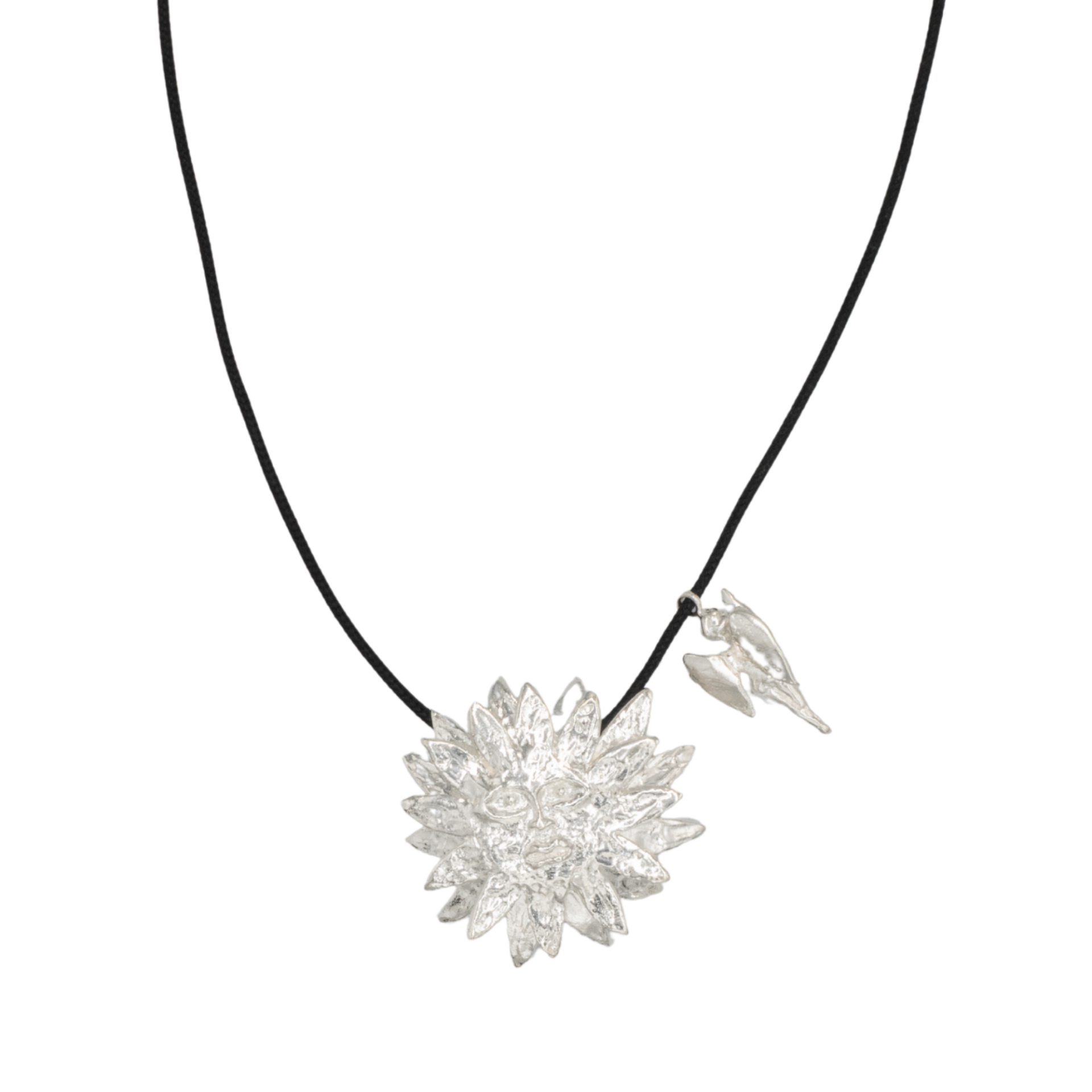 Apollo Gümüş Kolye, Siyah İpli