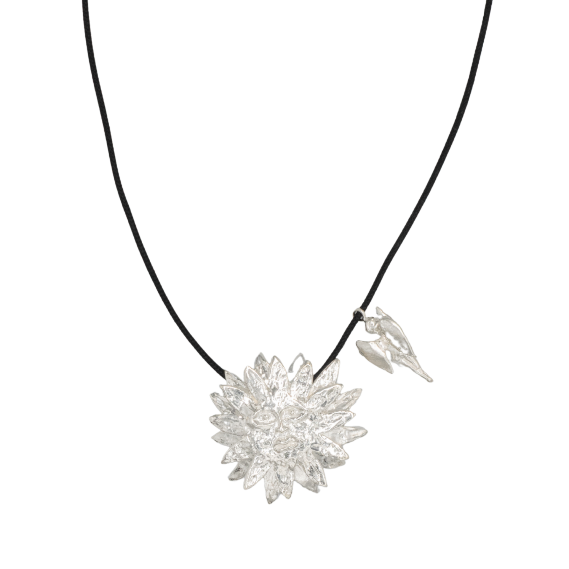 Apollo Gümüş Kolye, Siyah İpli