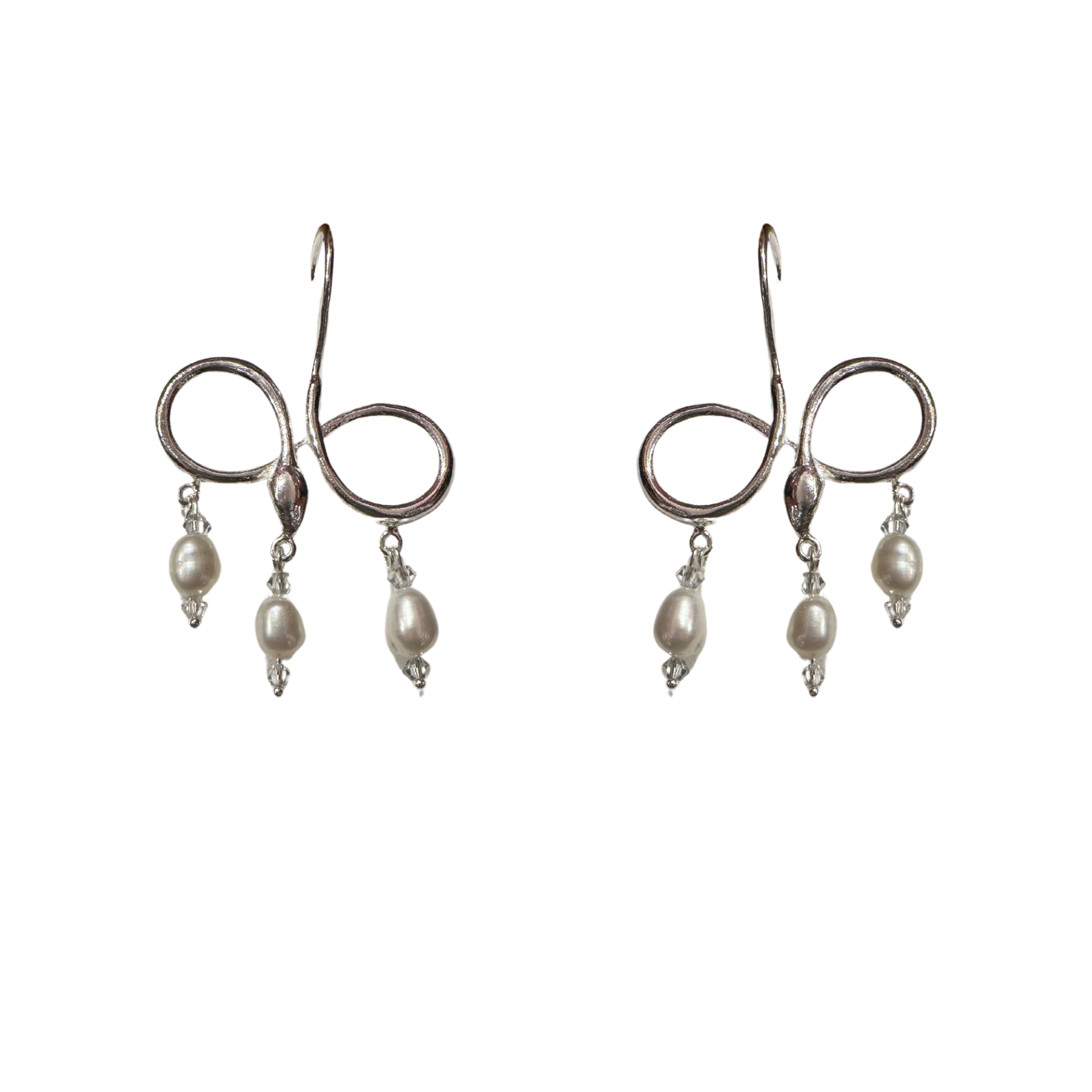 Serpent Eternity Gümüş Kolye, İncili