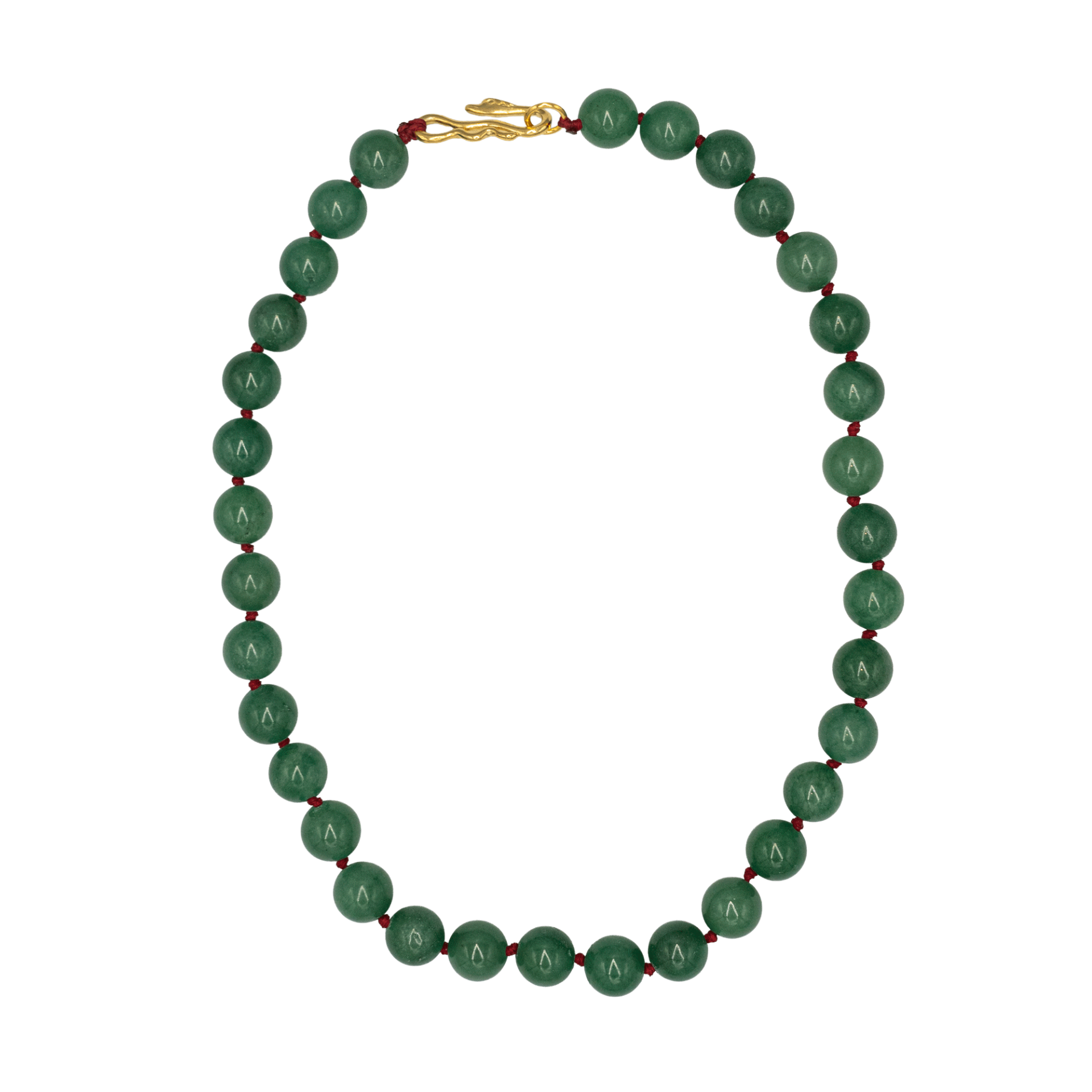 GREENYJADE GEMSTONE KOLYE
