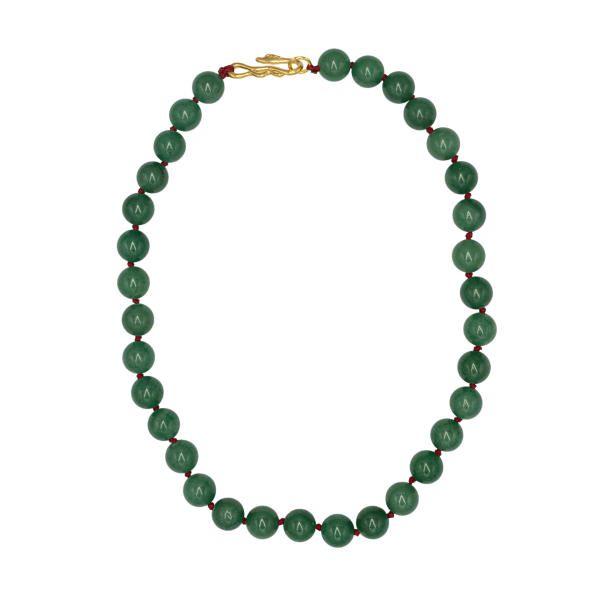 GREENYJADE GEMSTONE KOLYE