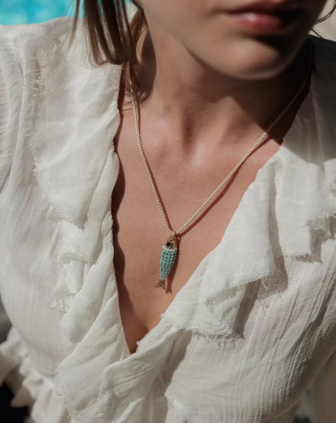 Maridaki Balık Swarovski Kolye, Pacific