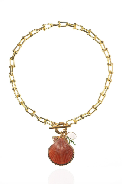 Serena Shell Midye Kolye, Coral