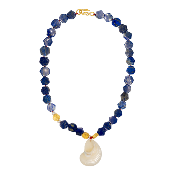 Azura Lapis Lazuli Midye Kolye