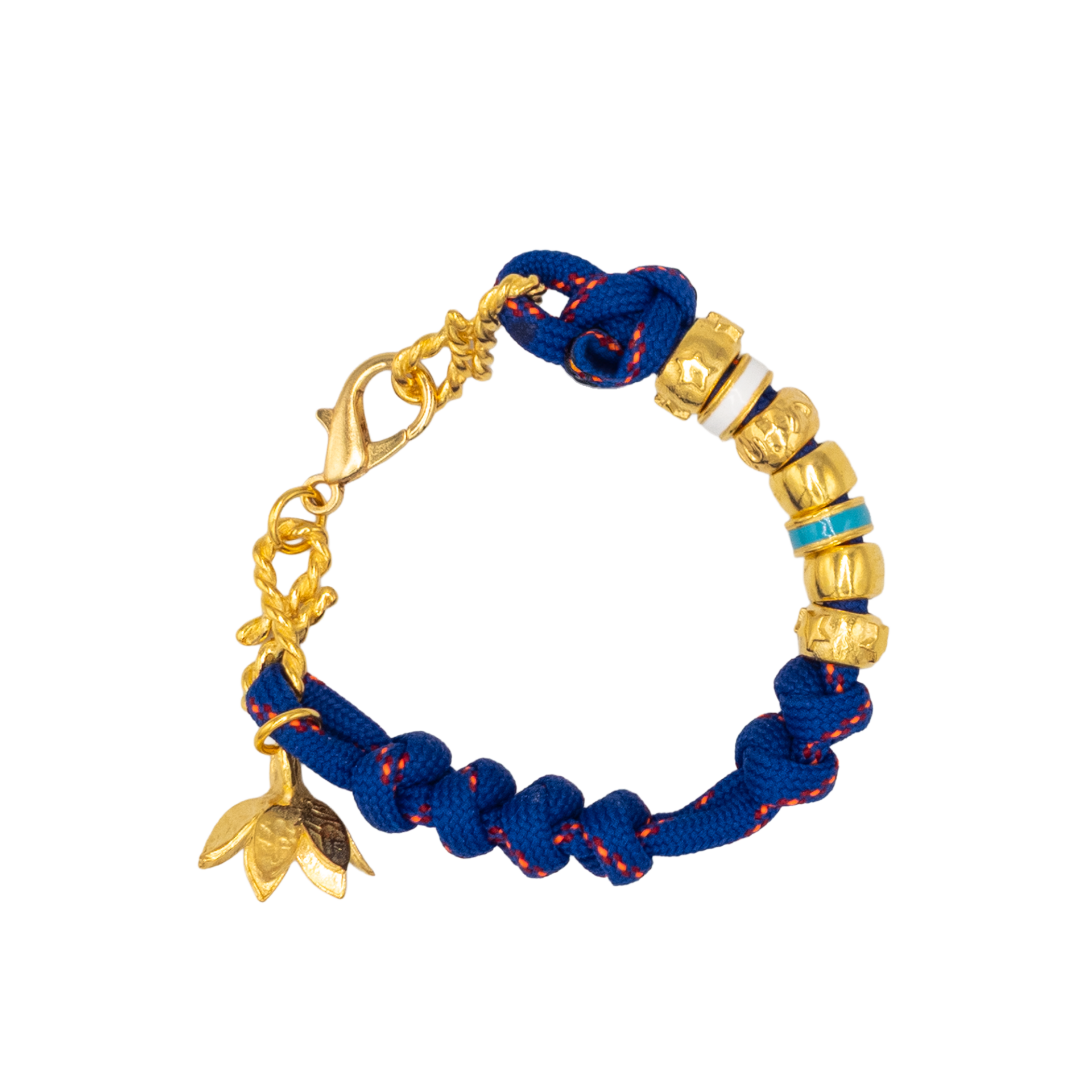 Nil Lotus Sapphire Charm Bileklik