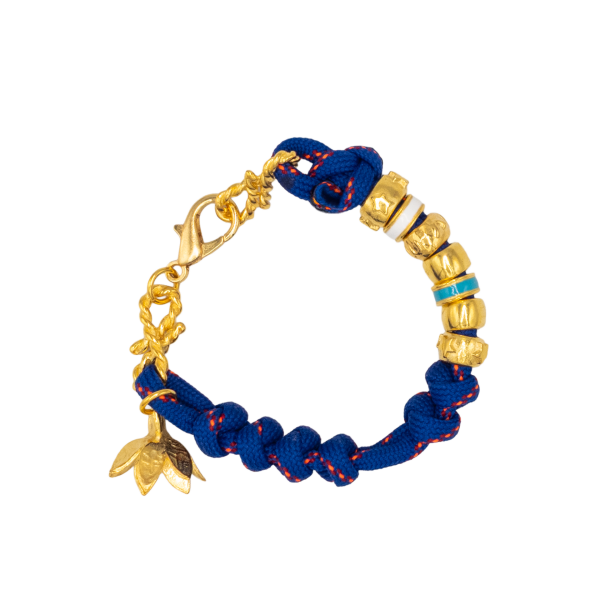 Nil Lotus Sapphire Charm Bileklik