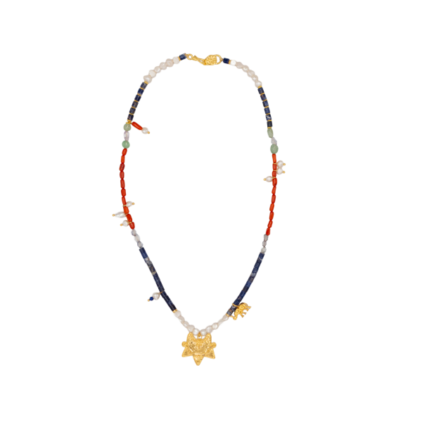 Staryfish Charm Doğal Taş Kolye